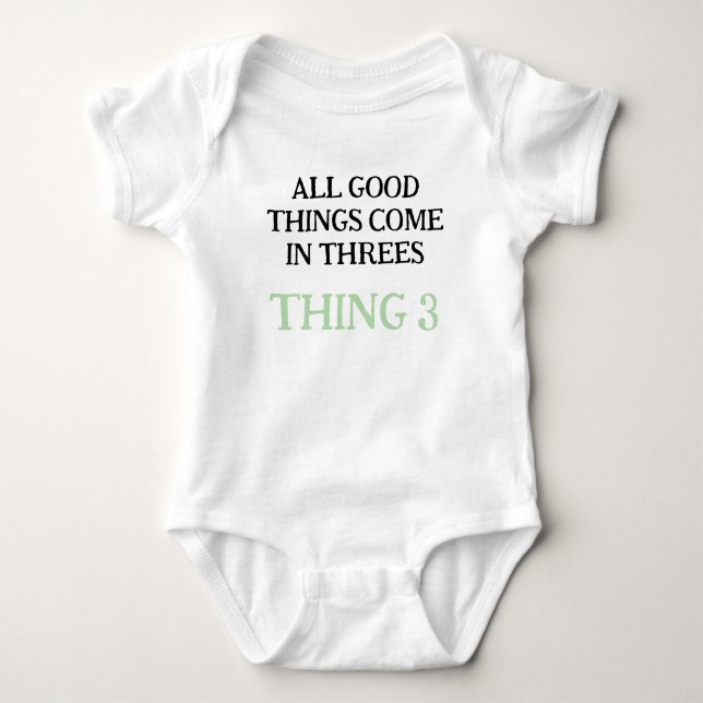 Baby Triplets, lustige Triplets Geschenkidee, neut Strampler (Vorderseite)