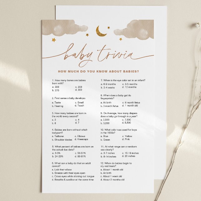 Baby Trivia Baby Shower Game Twinkle Little Star (Von Creator hochgeladen)
