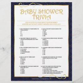 Baby Trivia [Golden Blue] Briefbogen