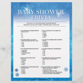 Baby Trivia [Snowy Blue] Briefbogen