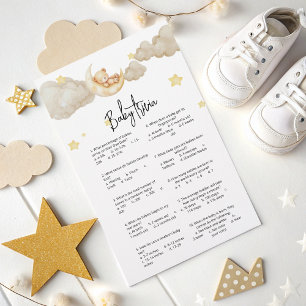 Baby-Trivia-Spiel Over the Moon Baby Shower