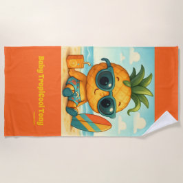 Baby TropiCool Tony - Pineapple Empire Beach Towe Strandtuch