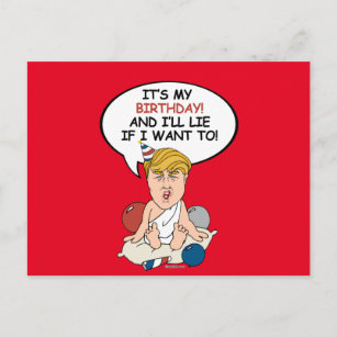 Baby Trump Geburtstagskarte - Es ist mein Geburtst Postkarte