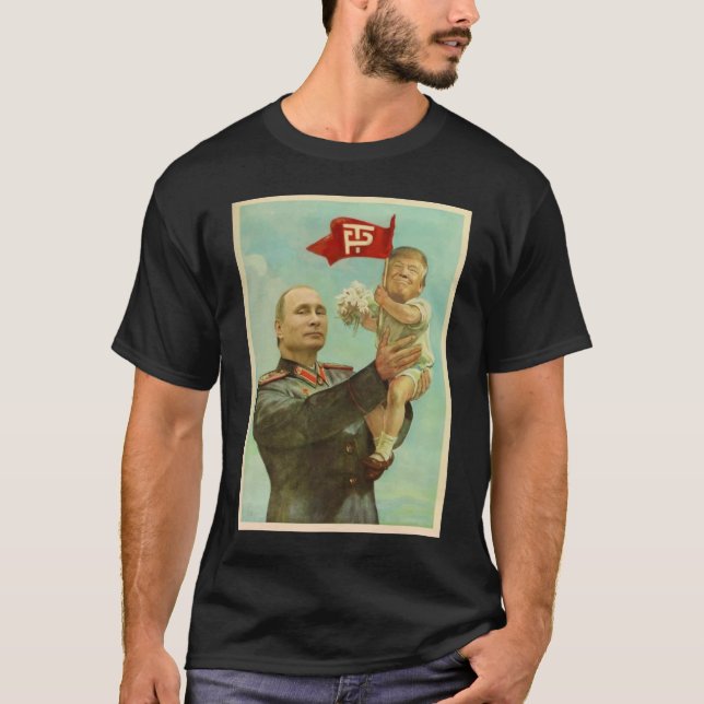 Baby Trump Russland Putin Poster T-Shirt (Vorderseite)