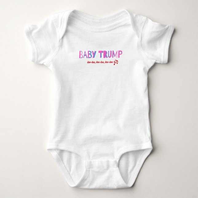 Baby Trump Snapsuit, Girls MAGA Säugling Bodysuit Baby Strampler (Vorderseite)