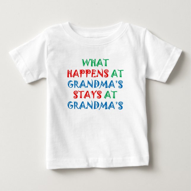 Baby TShirt: Was bei Oma passiert Baby T-shirt (Vorderseite)