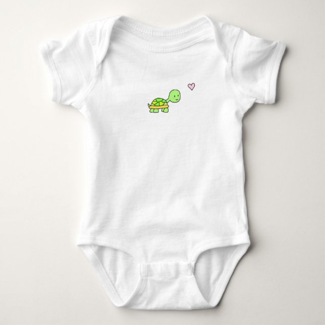Baby Turtle Bodysuit Baby Strampler (Vorderseite)