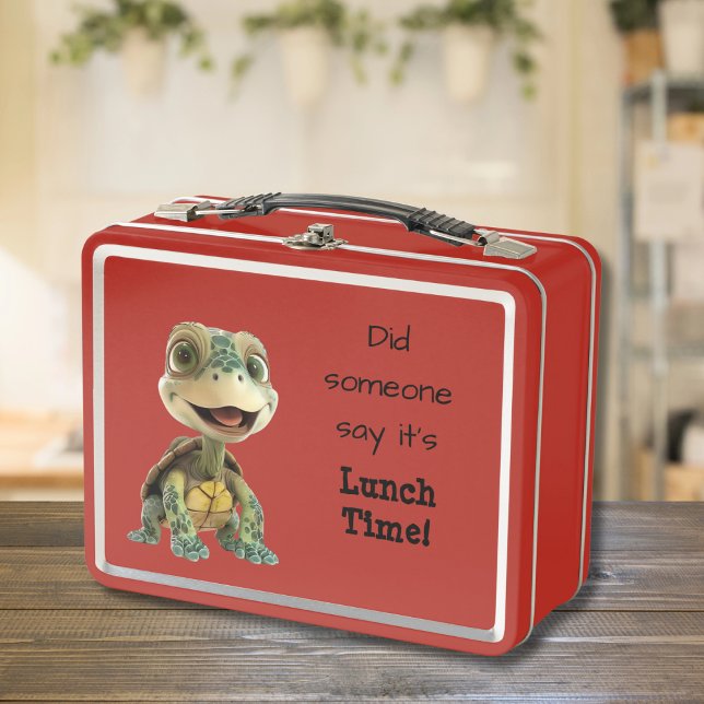 Baby Turtle Eager Eater Metall Brotdose (Von Creator hochgeladen)