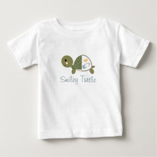 Baby Turtle T - Shirt Blue Diaper Button