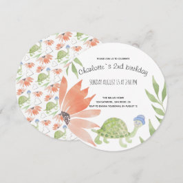 Baby Turtle Watercolor Handgemalt Save The Date