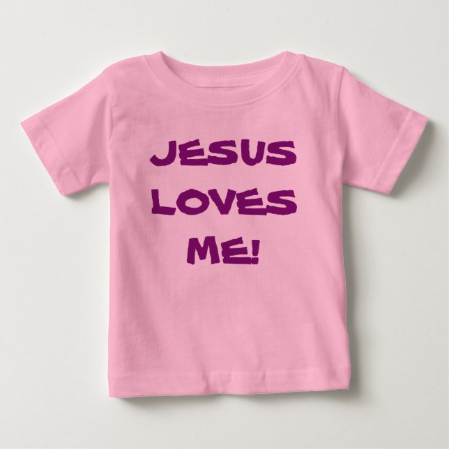 Baby Tutu Body Anzug - Jesus Liebe Me Baby T-shirt (Vorderseite)