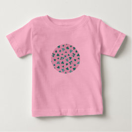 Baby Tutubodysuit mit Klee-Blätter auf Rosa T-shirt