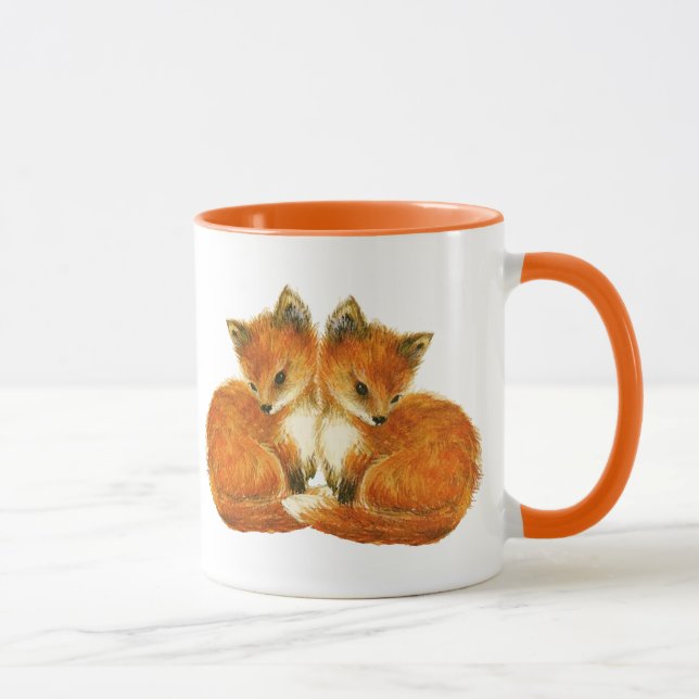 Baby Twin Foxes Tasse (Rechts)