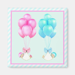 Baby twins Baby Dusche bevorzugt Magnet