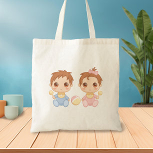 Baby Twins Boy and Girl Tragetasche