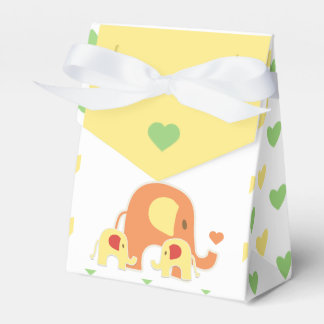 Baby Twins Elephant Shower Favor Box Geschenkschachtel