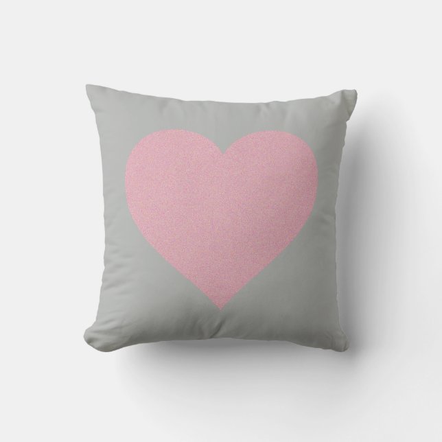 BABY u. Co rosa und graues Kinderzimmer Kissen (Vorderseite)