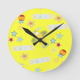 Baby-Uhr Runde Wanduhr