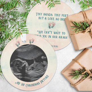 Baby Ultrasound 1. Weihnachtsfeier Ornament