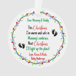 Baby Ultrasound Neue Eltern Ornament