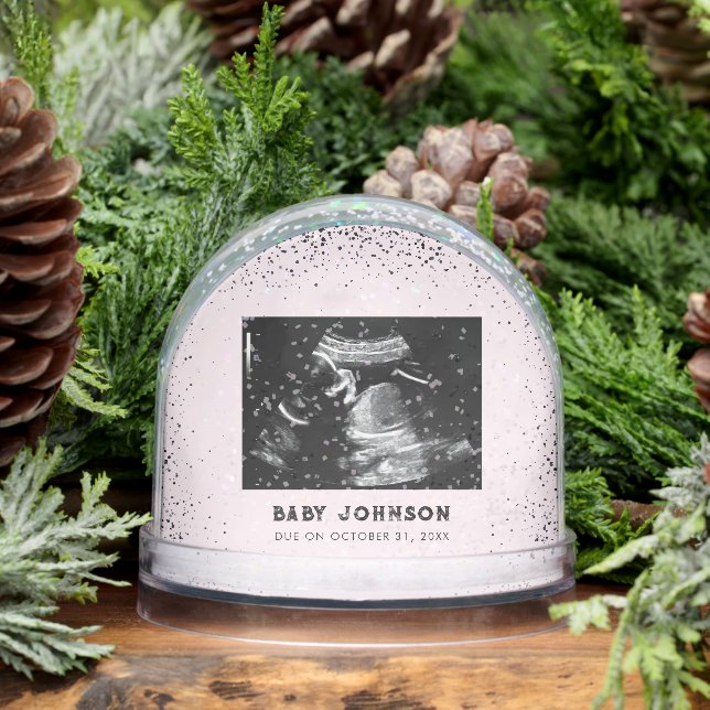 Baby Ultrasound | Sonogram Pregnancy Announcement Schneekugeln (Winter)