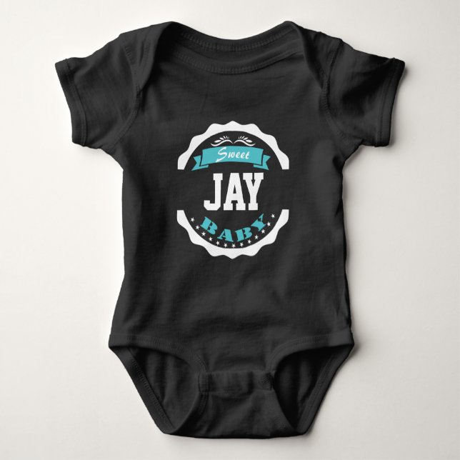 Baby und Babyname Strampler (Vorderseite)