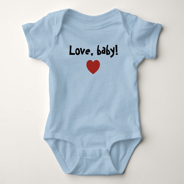 Baby und Kinder: Liebe, Baby! Strampler - Jungen (Vorderseite)