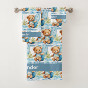 Baby- und Kleinkind-Badetuch-Set für Jungen Benu Badhandtuch Set