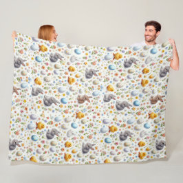 Baby- und Kleinkind-Fleece-Decke – Weiche Hasen Fleecedecke