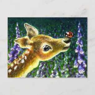 Baby- und Ladybug-Postkarten Postkarte