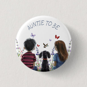 Baby- und Puppy-Baby-Dusche Button
