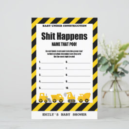 Baby Under Construction Baby Shooting Game PRINTED