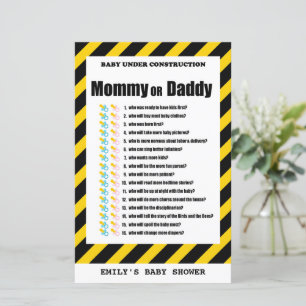 Baby Under Construction Baby Shooting Game PRINTED