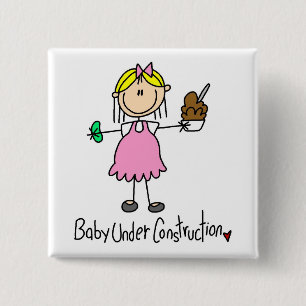 Baby-Under-Construction-T-Shirts und Geschenke Button