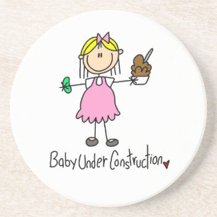 Baby Under Construction T-Shirts und Geschenke Getränkeuntersetzer