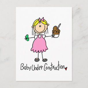 Baby Under Construction T-Shirts und Geschenke Postkarte