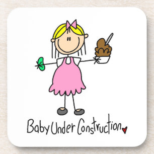 Baby-Under-Construction-T-Shirts und Geschenke Untersetzer
