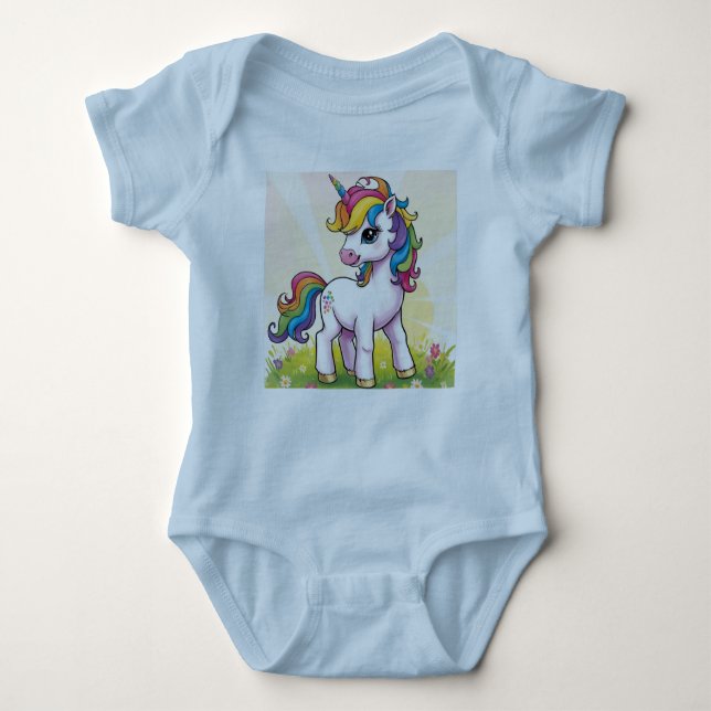 Baby Unicorn Baby Shirt (Vorderseite)