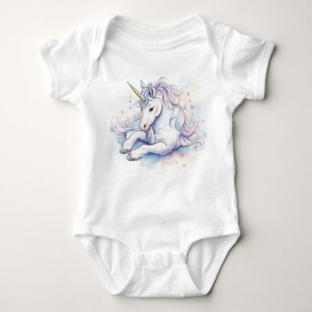 Baby Unicorn Baby Strampler (Vorderseite)