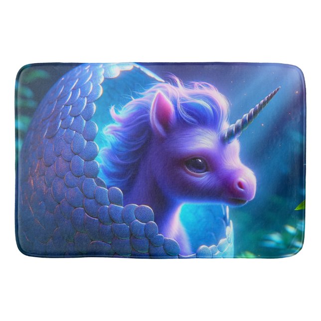 Baby Unicorn Badematte (Vorderseite)