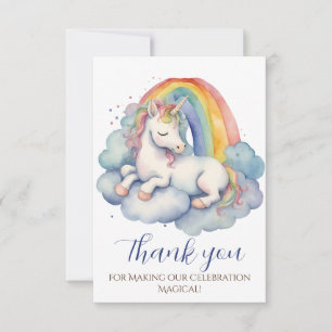Baby Unicorn Boy Baby Dusche Vielen Dank Dankeskarte
