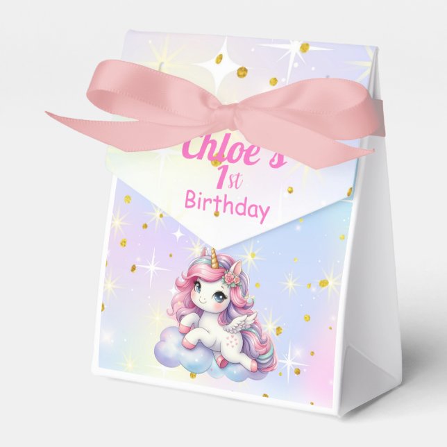  Baby Unicorn gift bag Geschenkschachtel (Vorderseite)