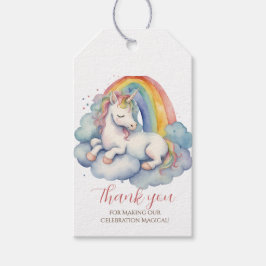 Baby Unicorn Girl Baby Dusche Vielen Dank Geschenkanhänger