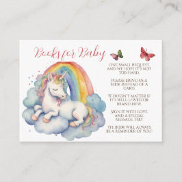 Baby Unicorn Girl Books for Baby Begleitkarte