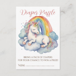 Baby Unicorn Girl Duschdusche Windelwanne Begleitkarte