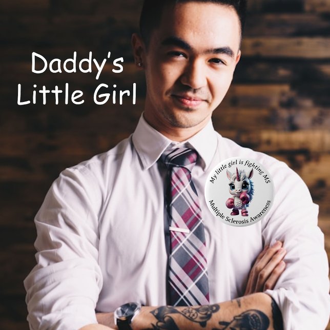 Baby Unicorn, Mädchen, Kid Multiple Sklerose Butto Button (Von Creator hochgeladen)