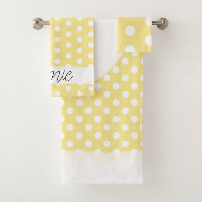 Baby Unisex Polka Point Motif Nom du monogramme (En situation)
