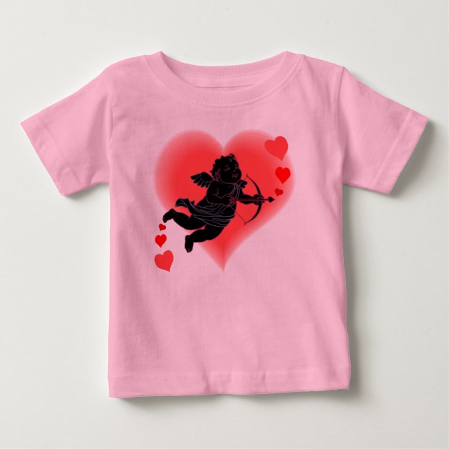 Baby Valentine T - Shirt Cupid Shirt Custom (Vorderseite)