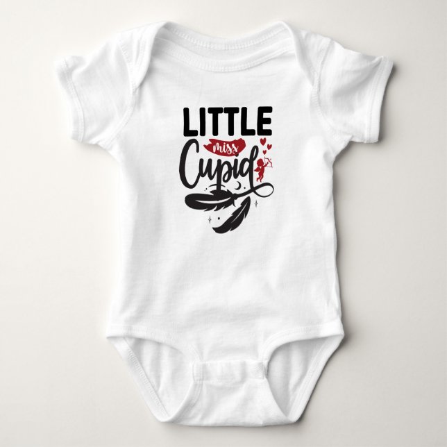 Baby Valentine's Day Little Miss Cupid Strampler (Vorderseite)