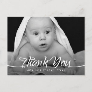 Baby Vielen Dank für Ihr individuelles Foto Chic H Postkarte